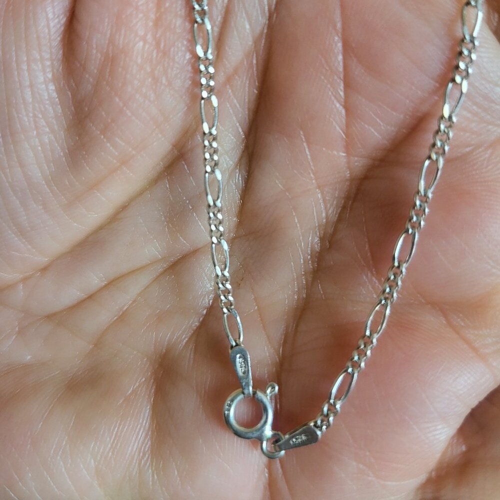 Solid Sterling Silver 925 Necklace For Woman, 20.… - image 1